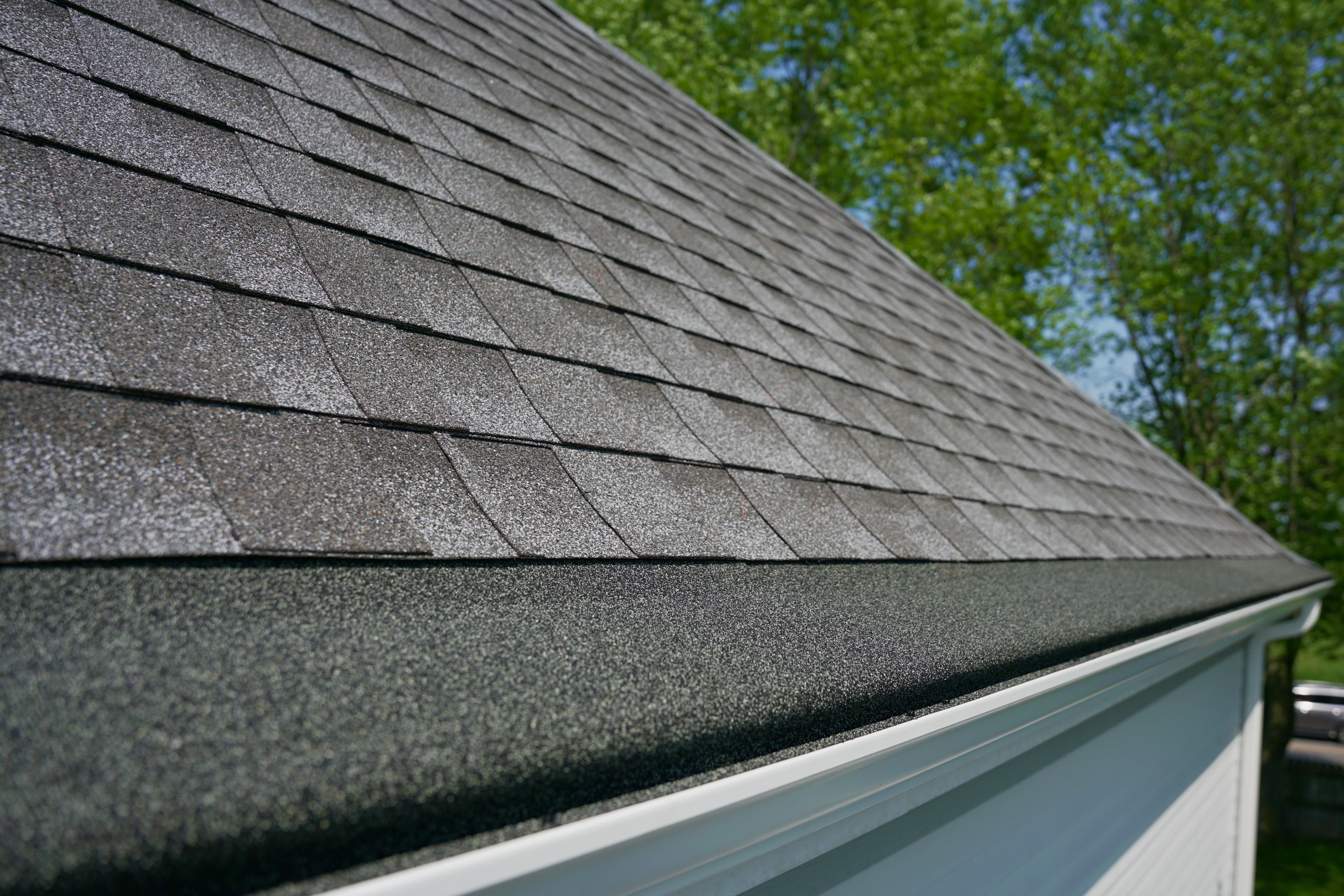 Maintenance-free gutters with Gutter Cap installed